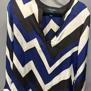 Ralph Lauren Top size L, zig zag print